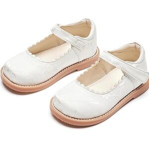 NWT THEE BRON Toddler Girls Mary Jane Shoes Retro Etched Bloom Oxfords, Size 7